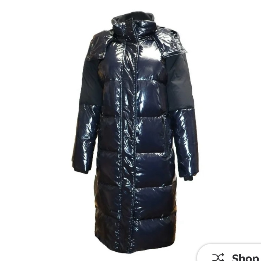 Andrew Marc Women's Haddon Down Coat-Midnight Blue / M